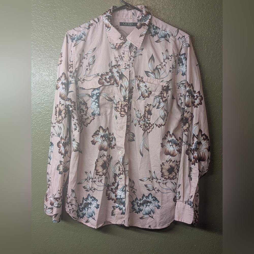 Women's Lauren Ralph Lauren Floral Button-Up Shirt